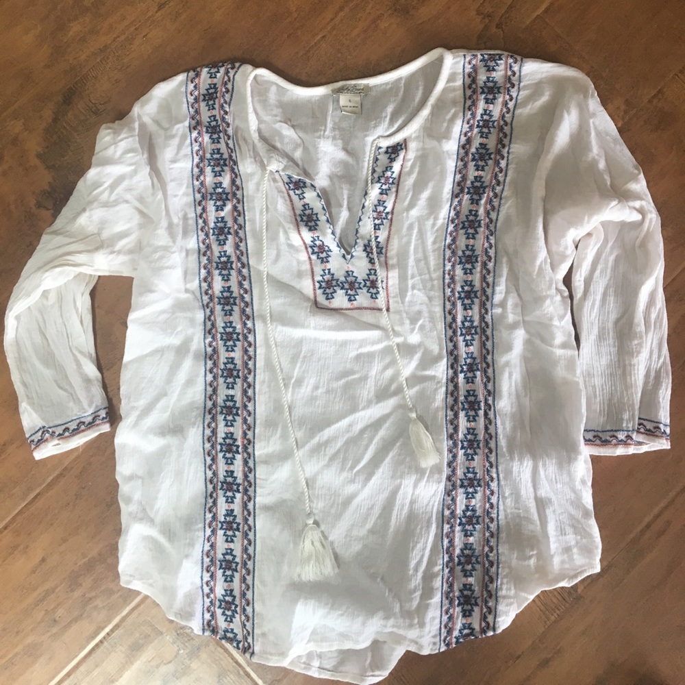 SALELucky Brand Tassel shirt